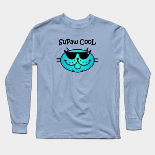 SuPaw CooL - Blue Long Sleeve T-Shirt